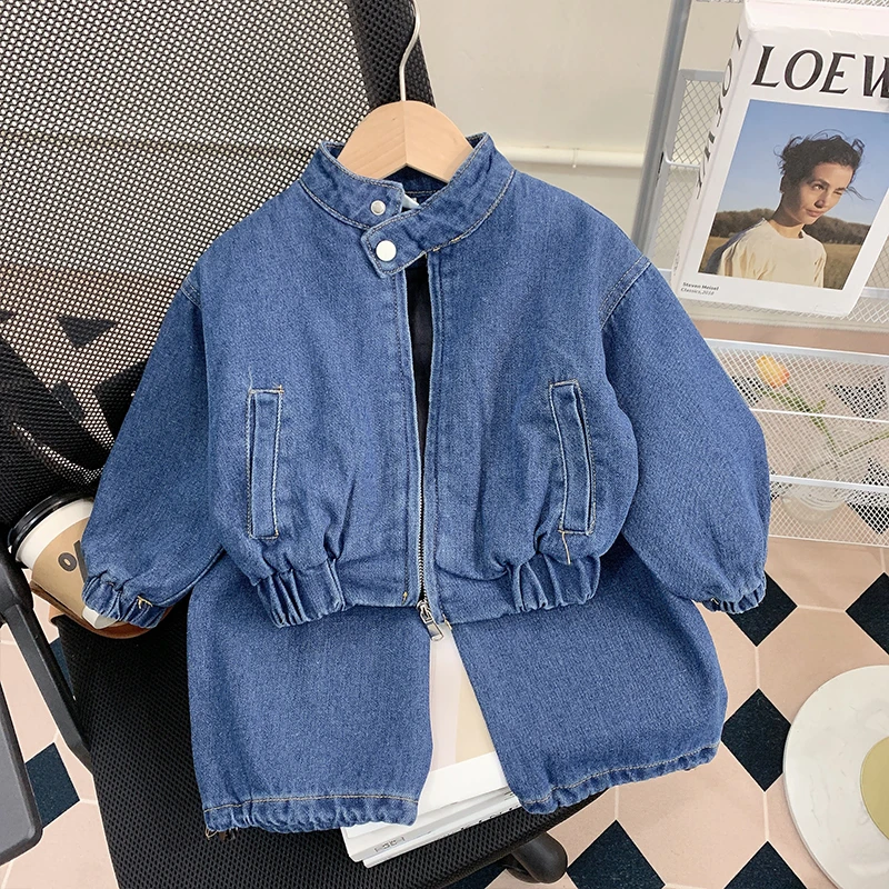 【米家原创】女童秋装套装2025新款洋气网红女宝宝秋季牛仔两件套