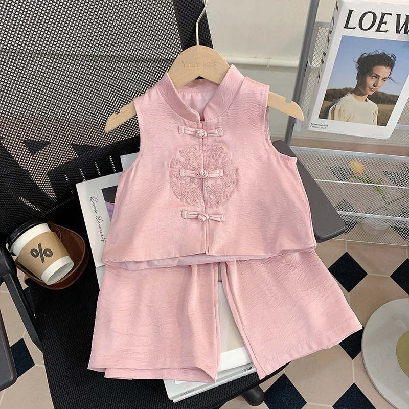 【米家原创】女童套装夏装2025新款儿童新中式两件套国风夏季小童装