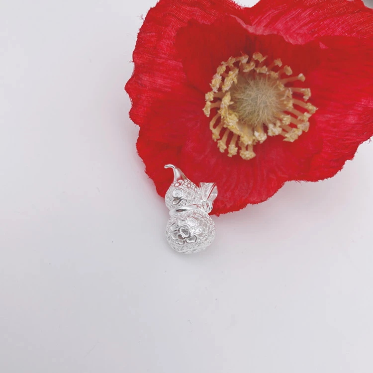 坠链均足银 足银990花丝葫芦  花丝工艺 精致精美