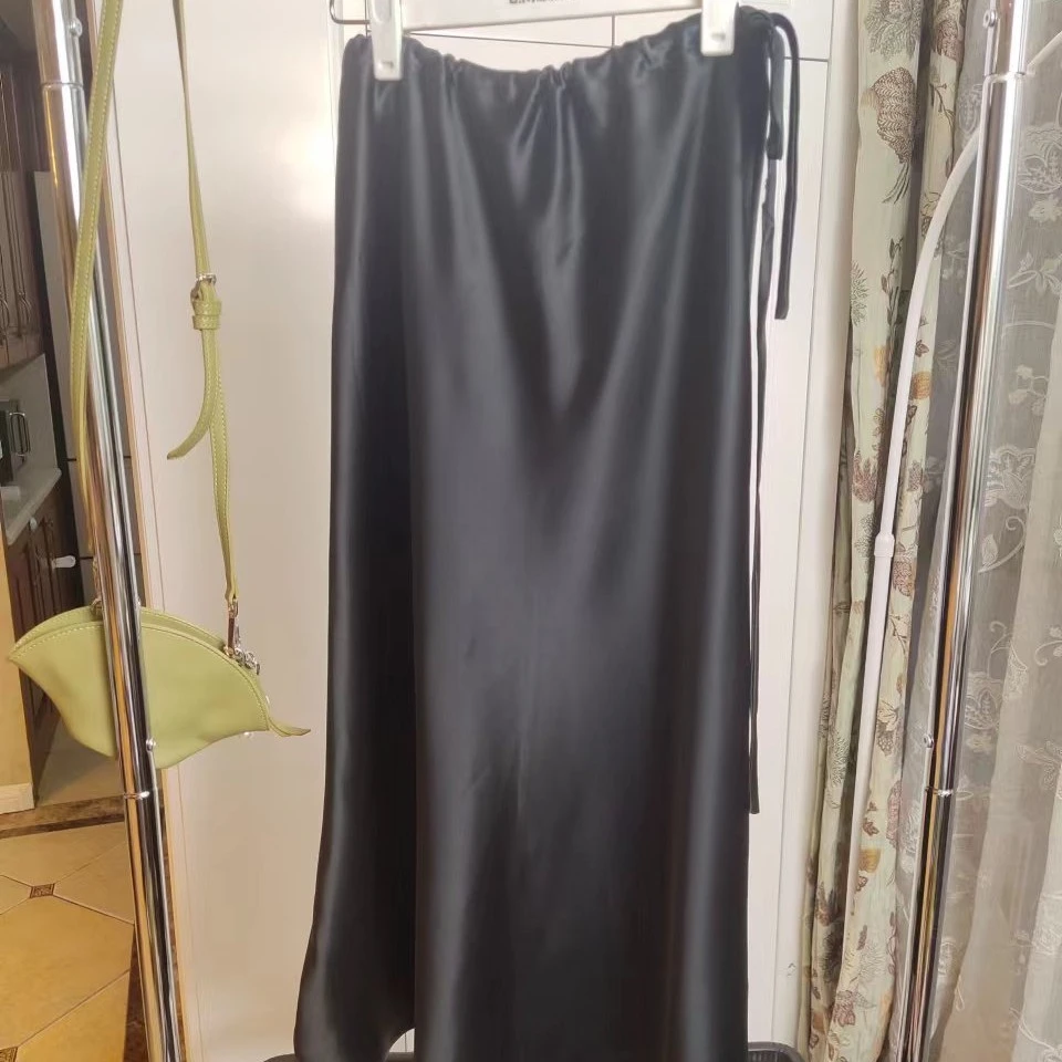 醋酸瘦瘦半裙（发圈，手袋）女士包臀优雅时尚高腰气质半身裙