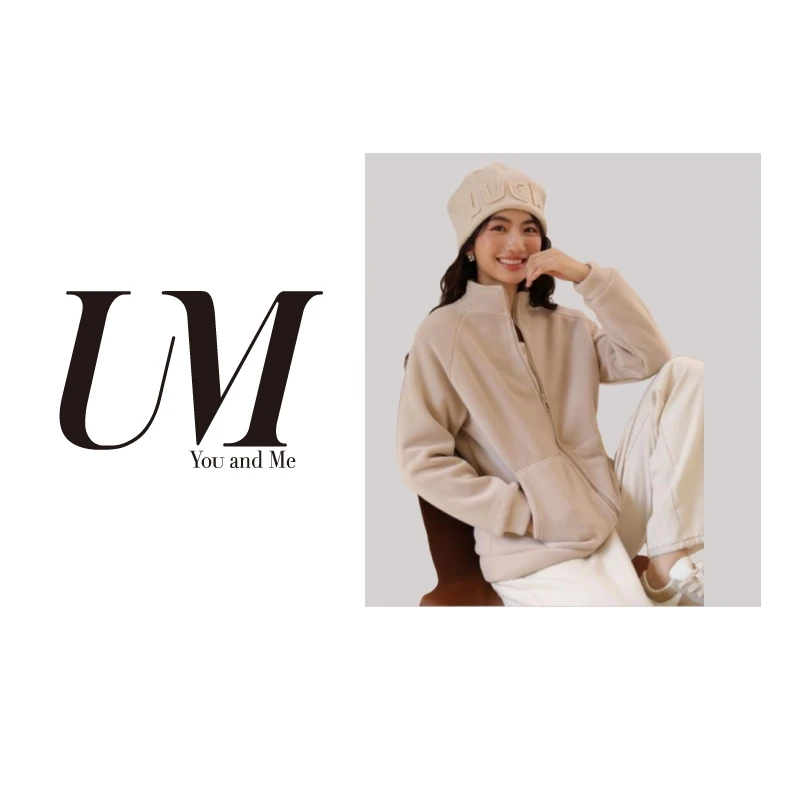 【U.M】暖宝宝男女同款休闲外套9723百搭保暖长袖秋季宽松舒适