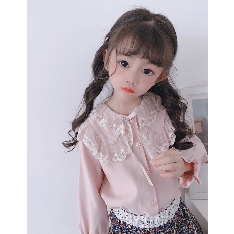 女童长袖衬衫春秋DM323