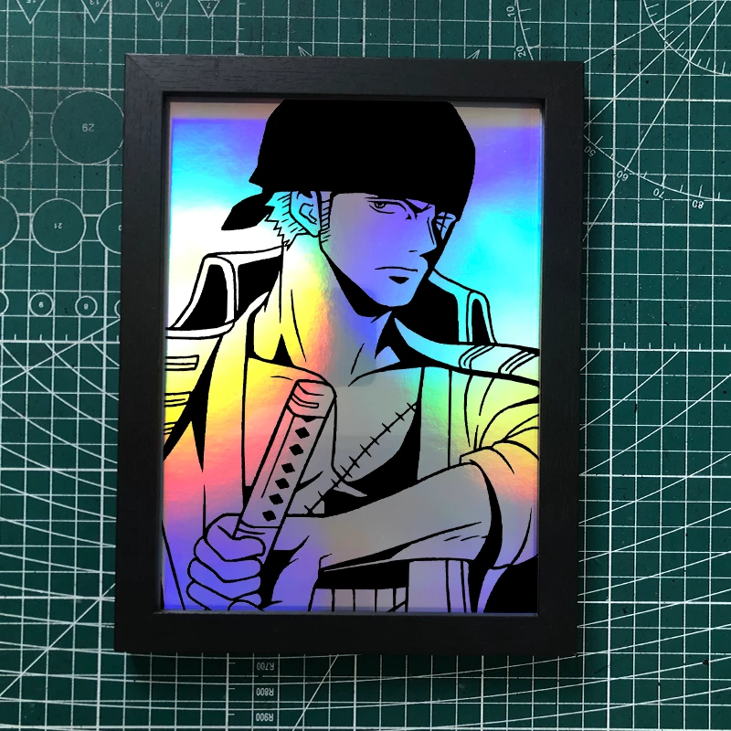 《海贼王》动漫炫彩镭射刮刮画零基础DIY镭射刮画纸材料包自带图案