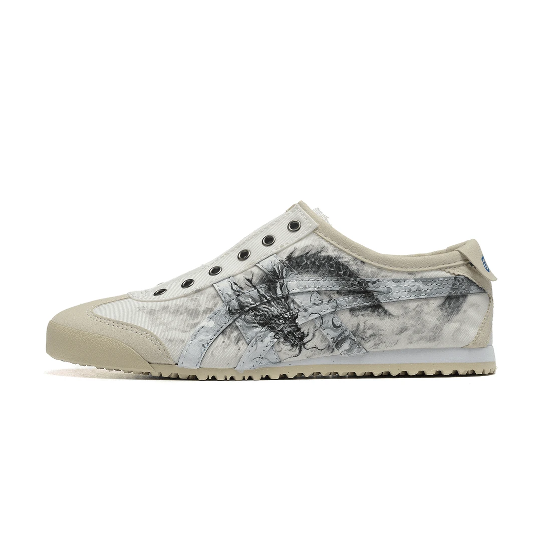 Onitsuka Tiger/鬼塚虎MEXICO 66懒人鞋一脚蹬低帮男女同款水墨龙