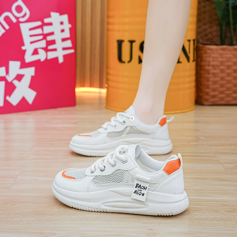 小白鞋女镂空鞋子女鞋运动鞋百搭夏季网鞋女透气网面薄款学生女鞋