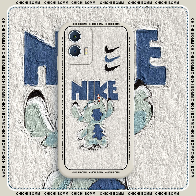 vivoiqoou5x手机壳新款iqoou5保护套iqoou5e史迪仔液态硅胶VIVO潮