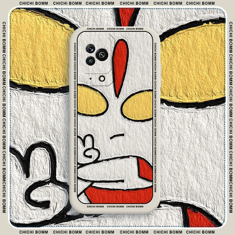 油画奥特曼适用于黑鲨5手机壳黑鲨5pro防摔新款ins个性创意小米液