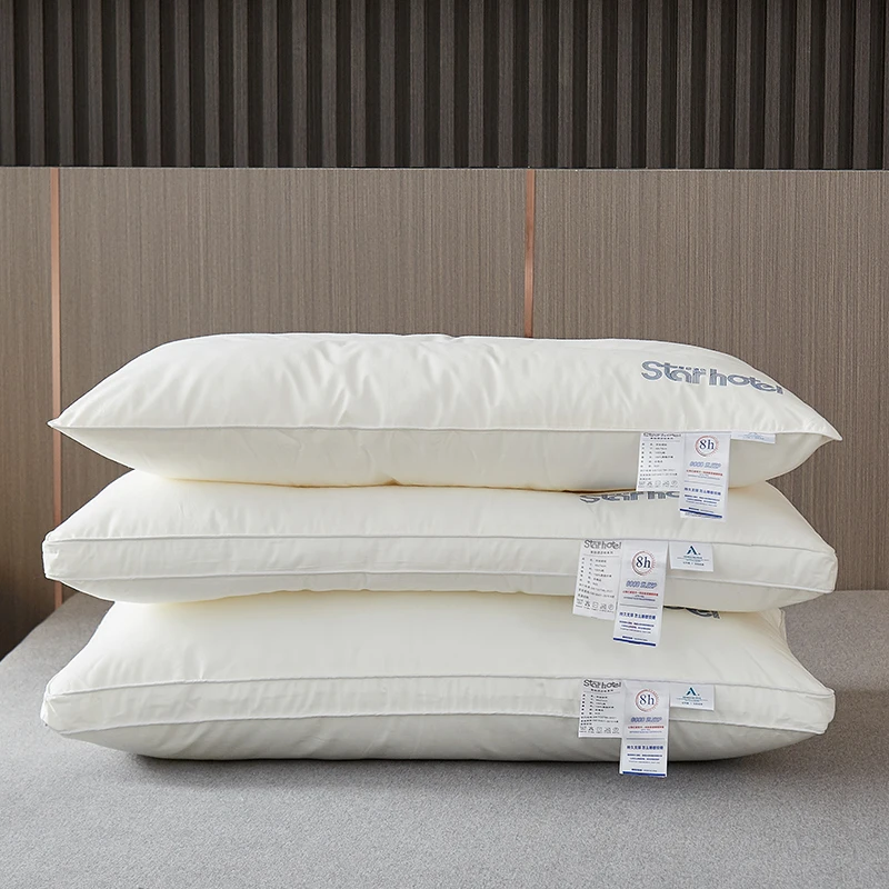 A类纯棉枕头枕芯全棉护颈椎助睡眠抗菌防螨星级酒店枕-高中低款