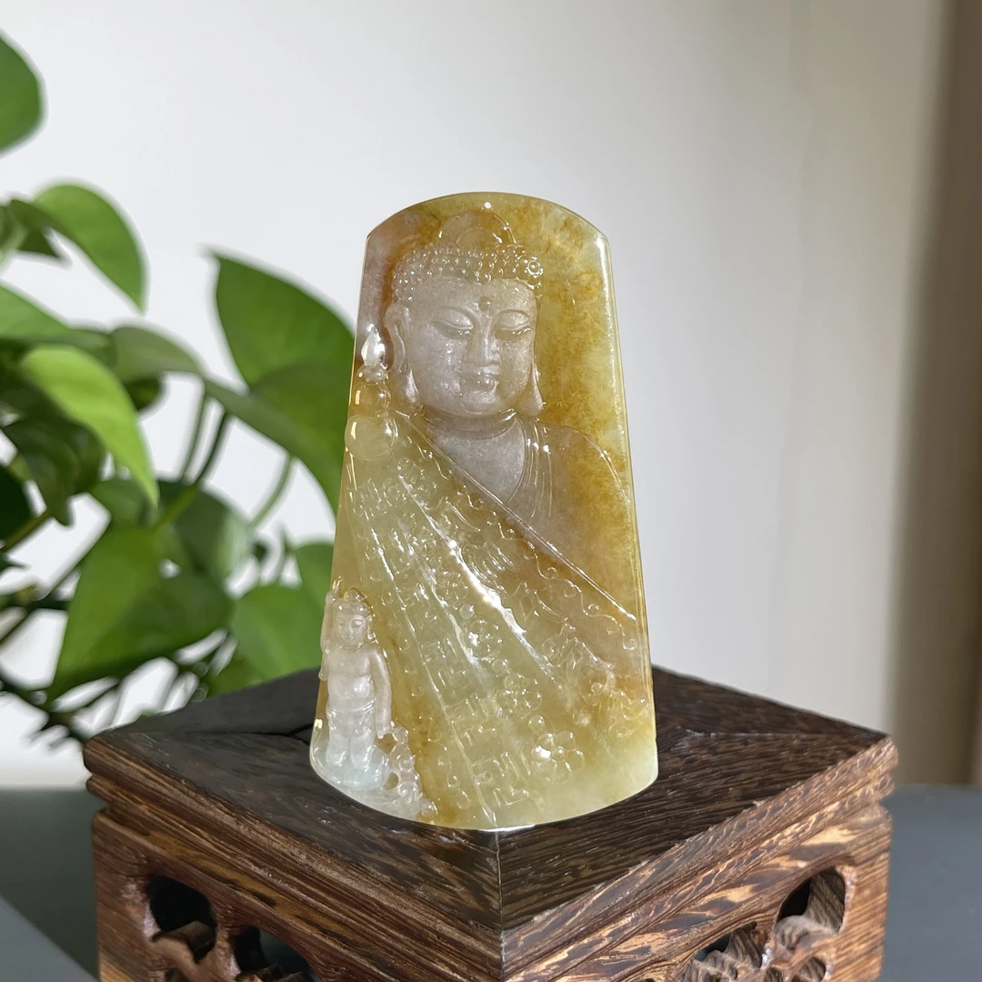 JMW29-76 天然缅甸翡翠A货 佛