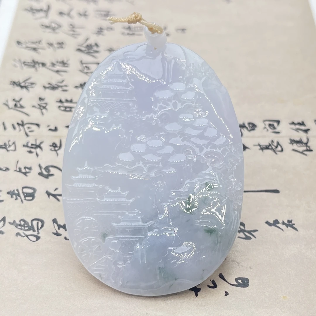 JMB12-79 精品缅甸A货翡翠 山水牌 推荐款