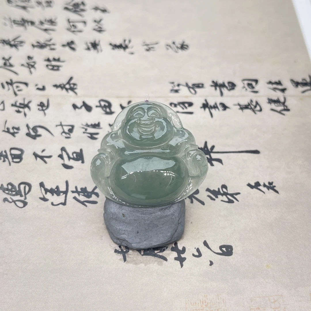 JMW14-50 天然缅甸A货翡翠 佛公
