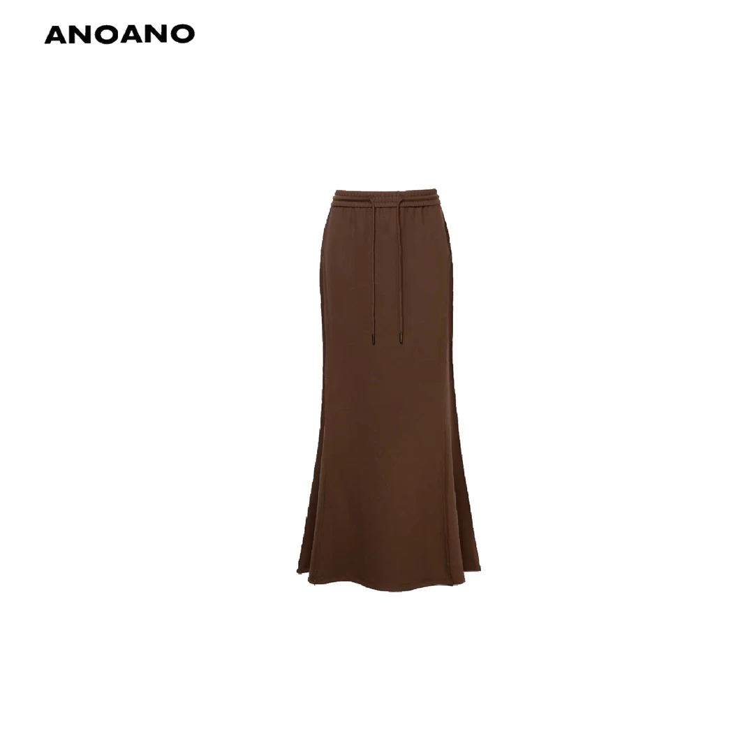 【SSS买手店】ANO ANO鱼尾半身裙女冬季包臀垂感运动显瘦弹力长裙