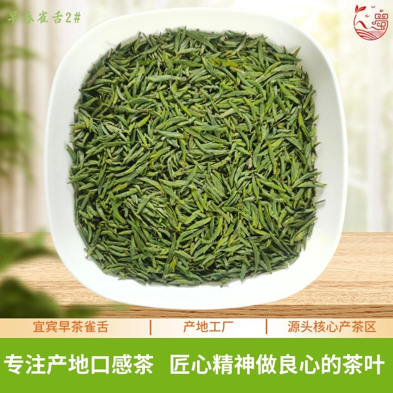 蜀芽春品牌宜宾早茶茶厂新茶雀舌蜀芽春雀舌早春绿茶芽尖茶叶