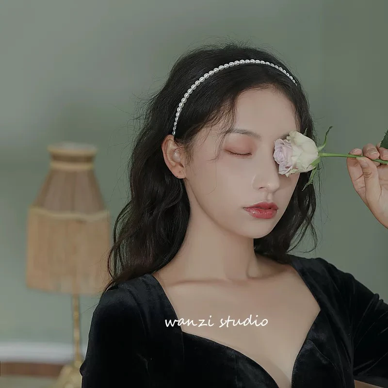 仿珍珠少女发箍网红超仙森系发卡气质百搭