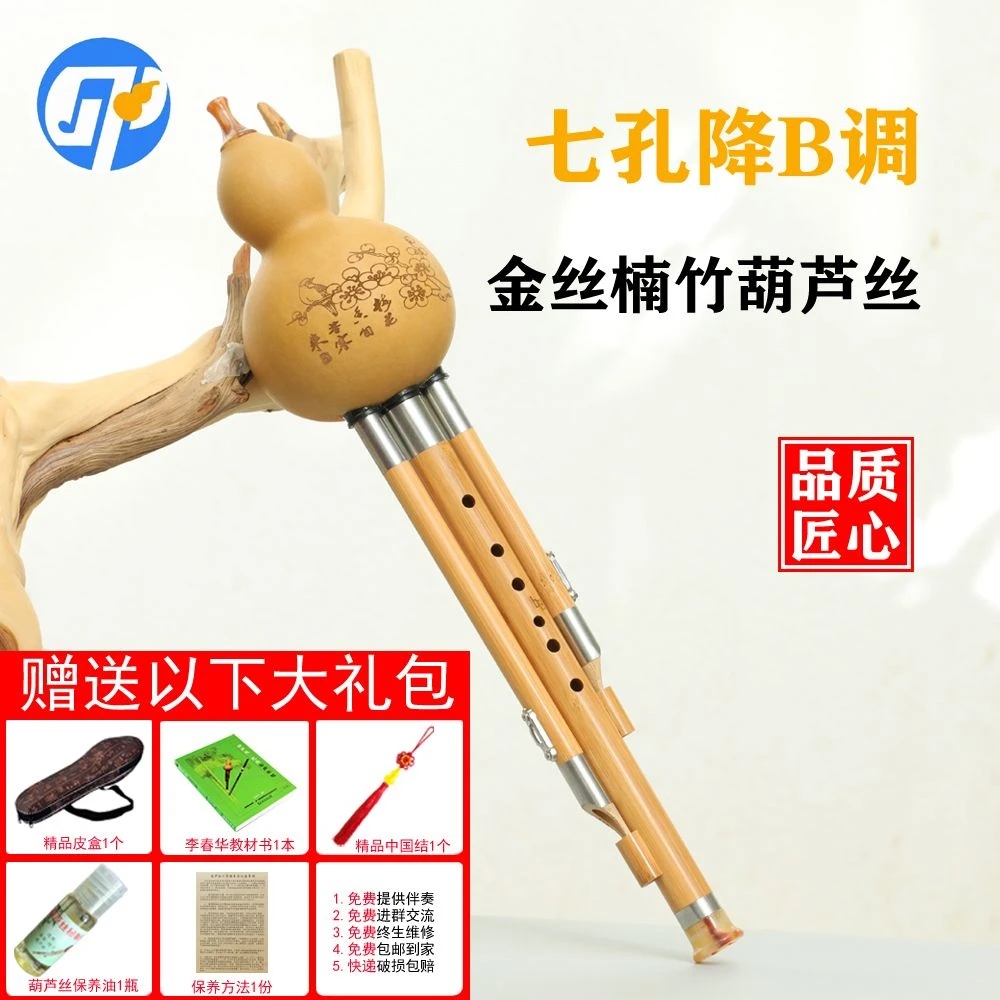 初学7孔楠竹葫芦丝