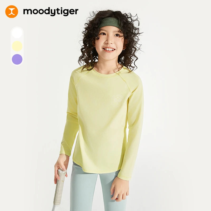 【网球系列】moodytiger春春新女童速干长袖T恤排汗透气运动长袖