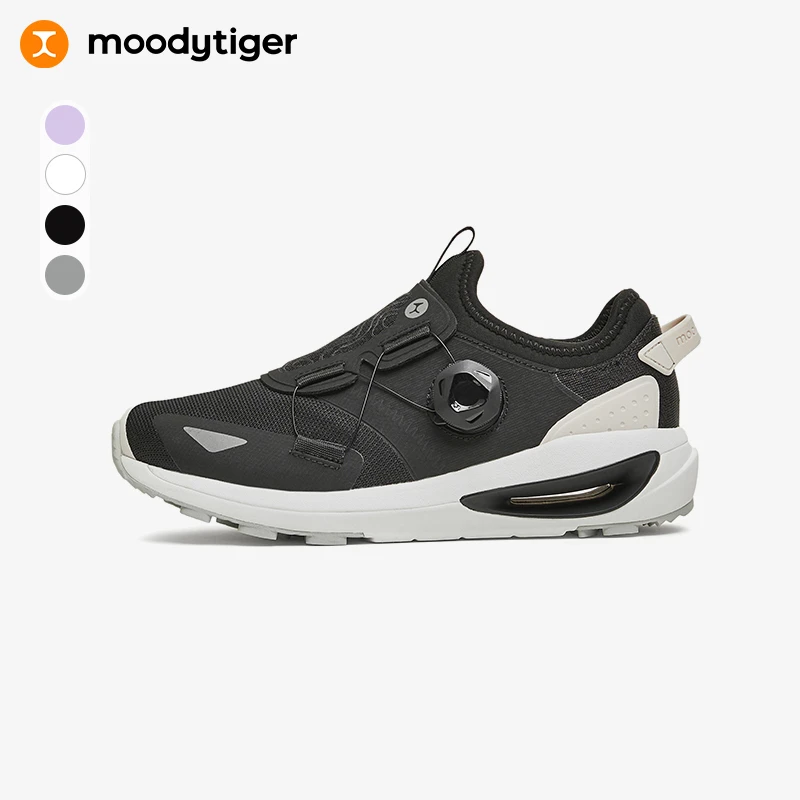 moodytiger儿童运动鞋春春春新一脚蹬轻便缓震男女童旋钮鞋【H】