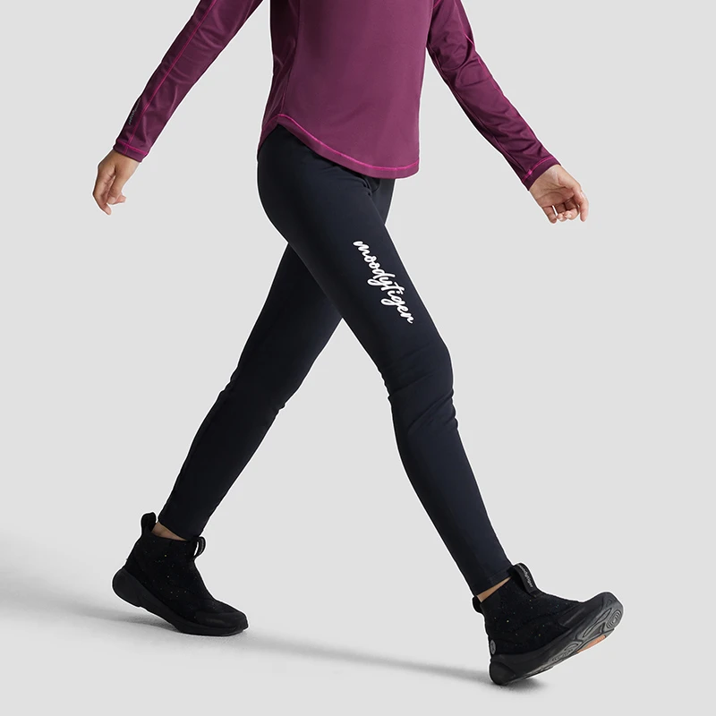 moodytiger打底裤女童小云朵运动裤新外穿瑜伽紧身裤M33211410【H】