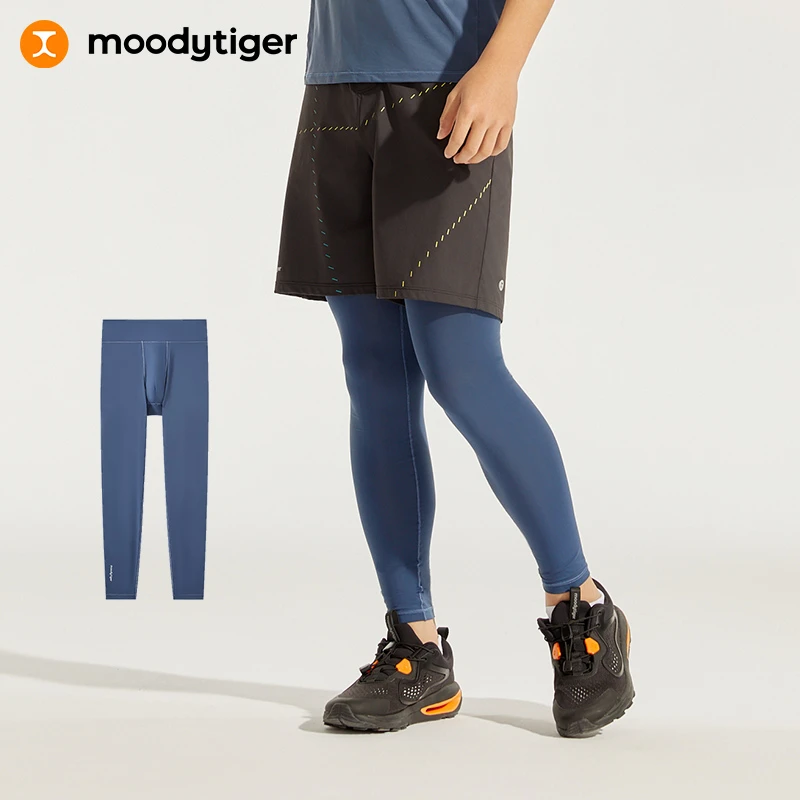 moodytiger男童防晒紧身裤小云朵A轻薄速干运动裤42111401 【H】