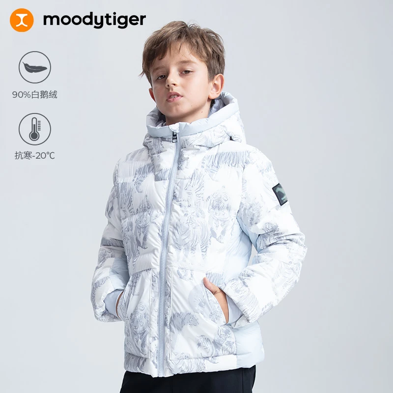【保暖抗寒】moodytiger儿童羽绒服冬季防风护暖鹅绒服【DR】