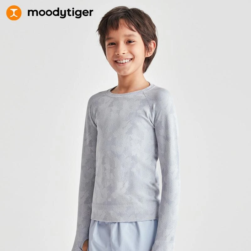 moodytiger儿童一体织长袖针织打底M24510101[H]