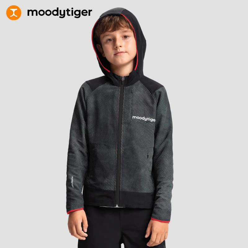 男童外套春季连帽速干拼接运动风衣M31110402