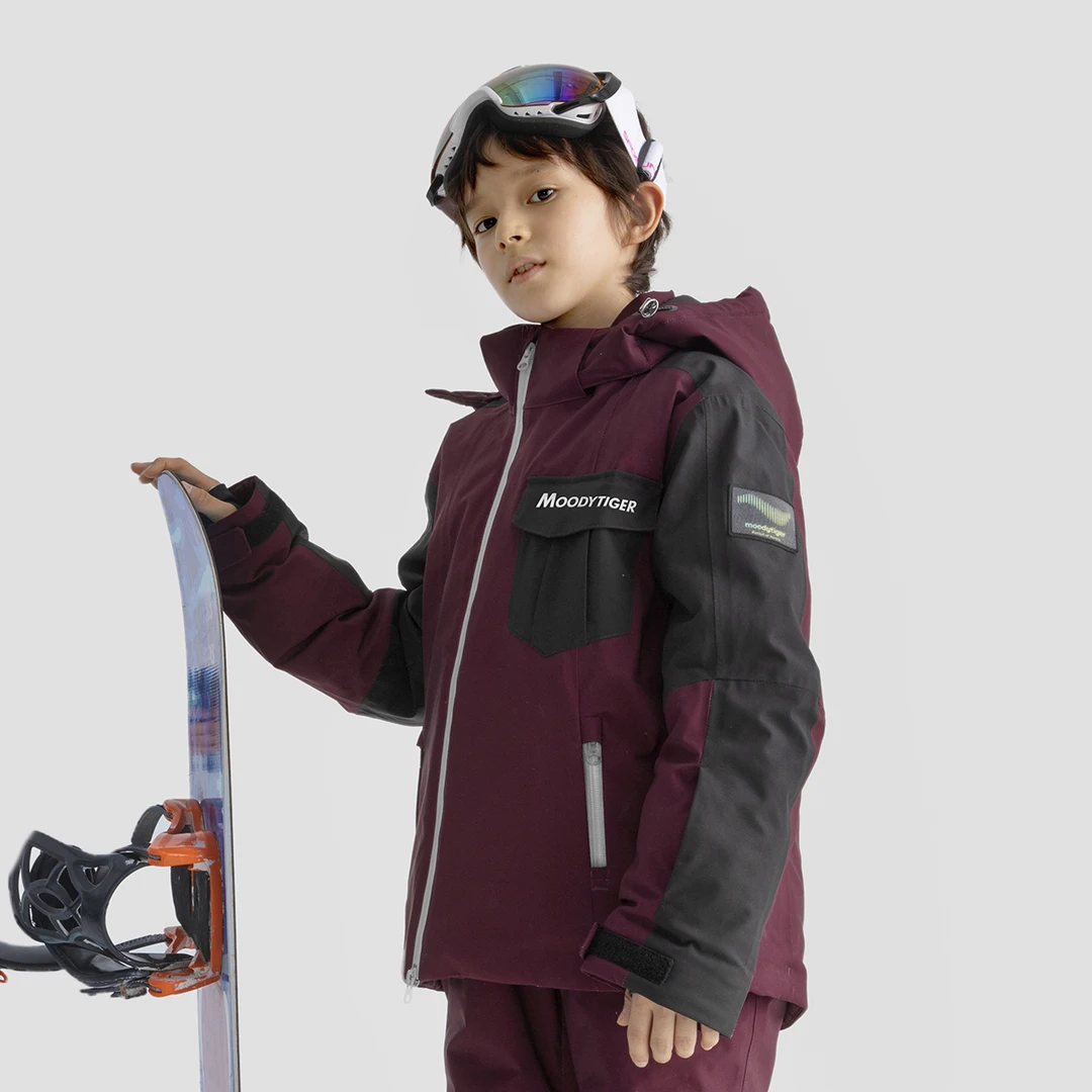 【冰雪专场】moodytiger儿童外套防风保暖滑雪冬季运动男童【H】
