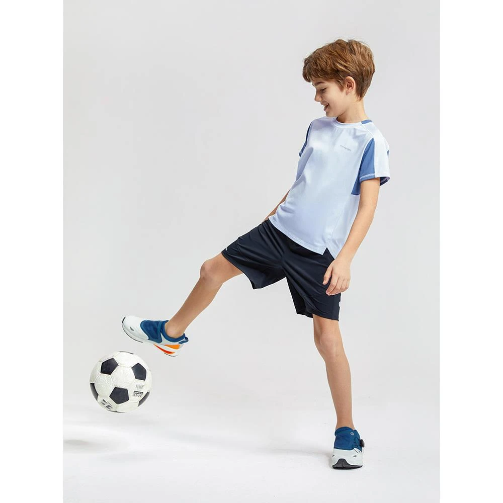 儿童夏季圆领撞色透气亲肤防晒短袖T恤M32110101