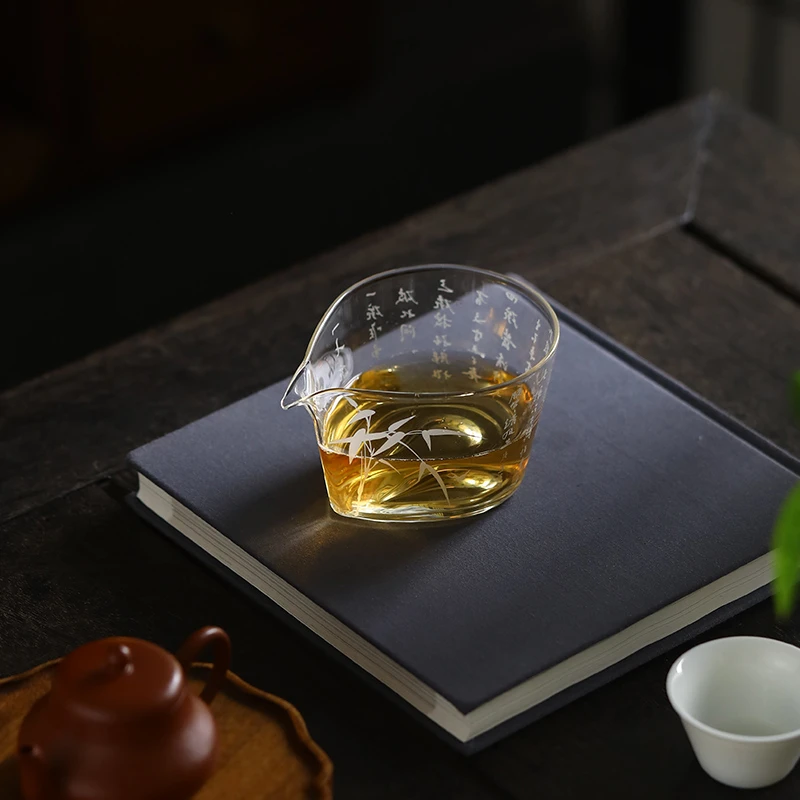 百垚高档加厚诗文耐热公道杯家用创意防烫日式分茶器功夫茶具匀杯