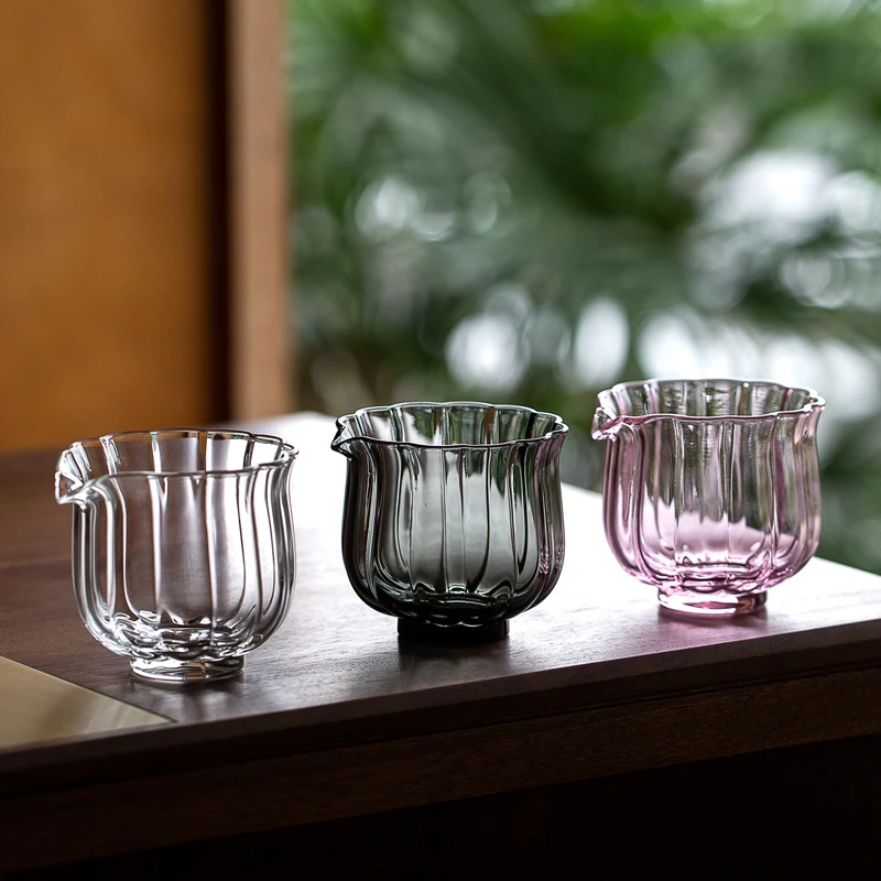 百垚玻璃公道杯耐热加厚分茶器匀杯日式小号茶海单个家用高端公杯