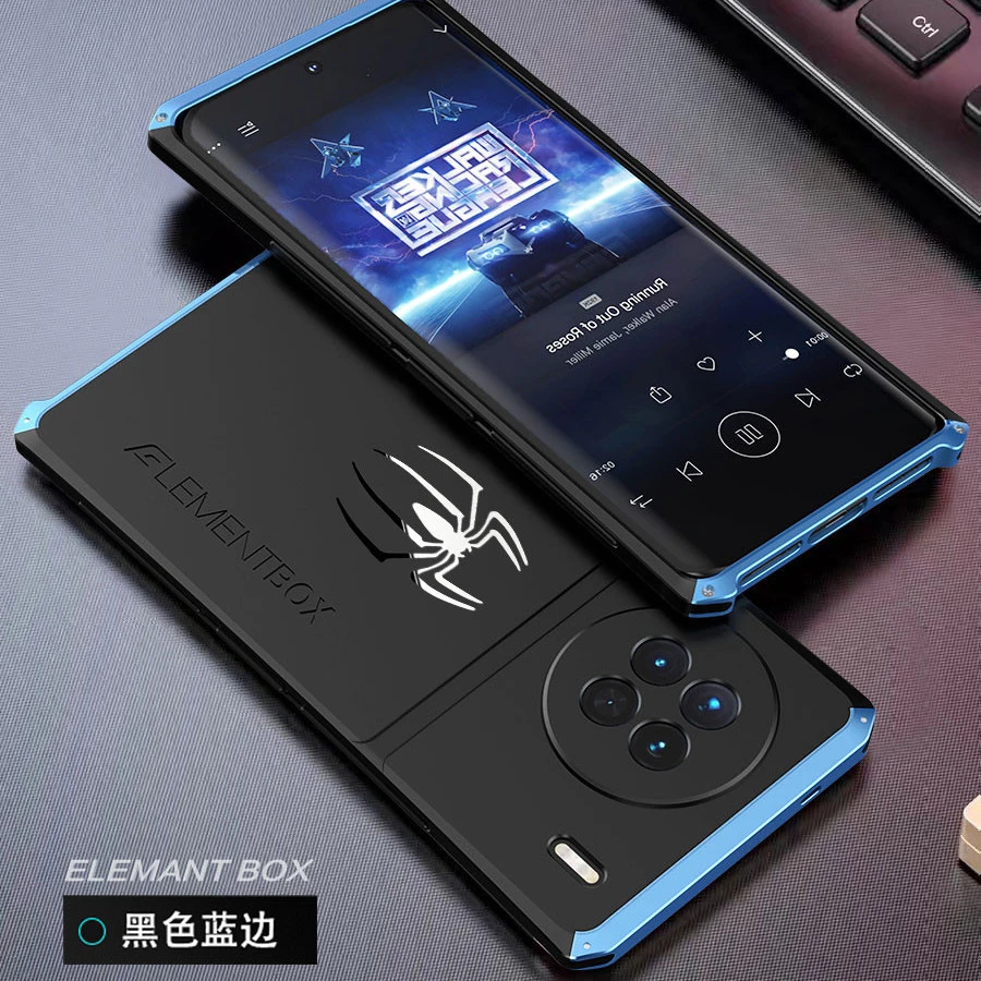 适用于vivox80手机壳x90金属边框X70Pro保护套x90pro防摔外壳潮男