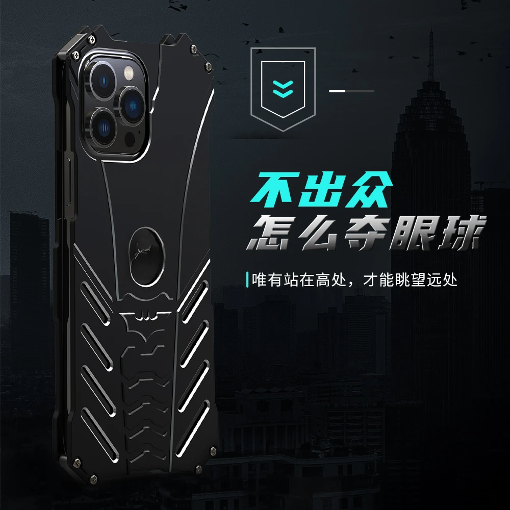 适用于iPhone15promax手机壳12苹果14金属边框13promax防摔xs潮男