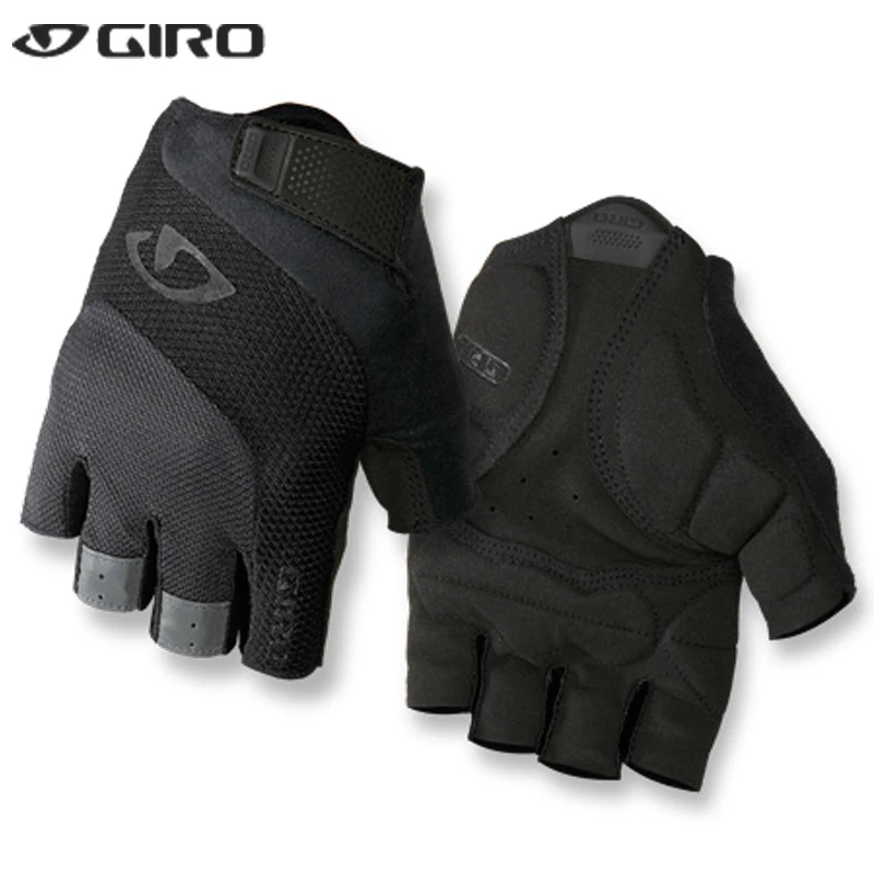 美国GIRO BRAVO Gel 自行车骑行手套 山地车公路短指半指手套男款