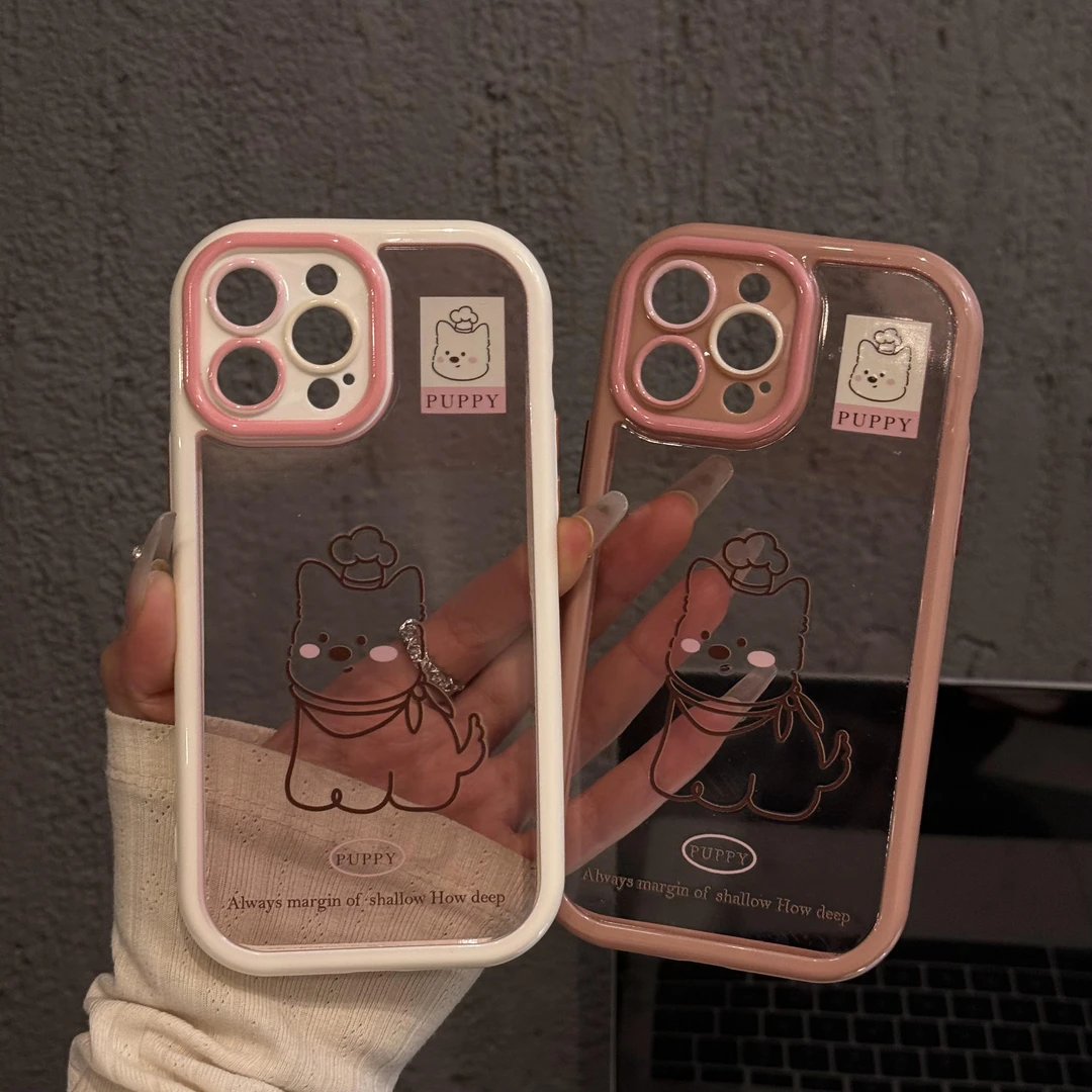 奶油油壳适用苹果16手机壳iPhone15pro华为p线条厨师西高地mate60