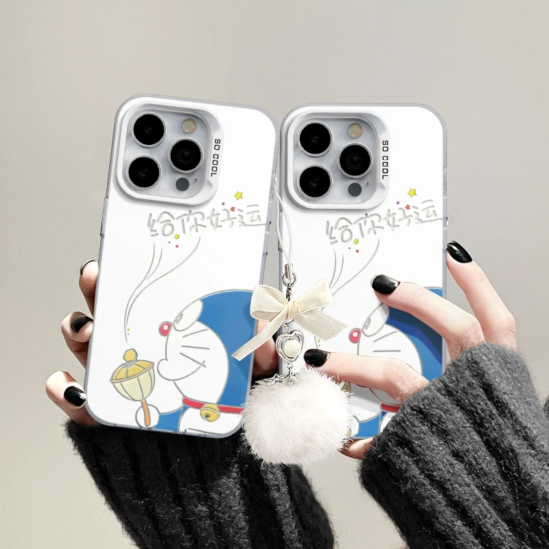 适用苹果15潮流iPhone14手机壳13p华为创意x荣耀nova哆啦给你好运
