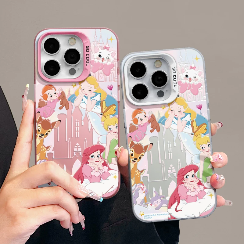 适用苹果15简约iPhone14手机壳13p华为镂空nova迪士尼公主mate60