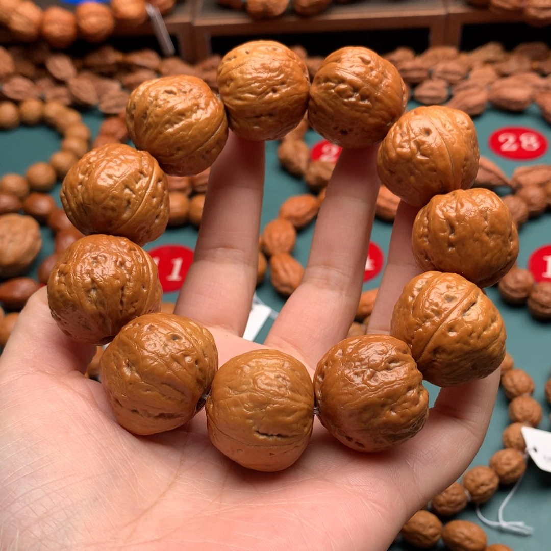 文玩核桃手串26尺寸光头