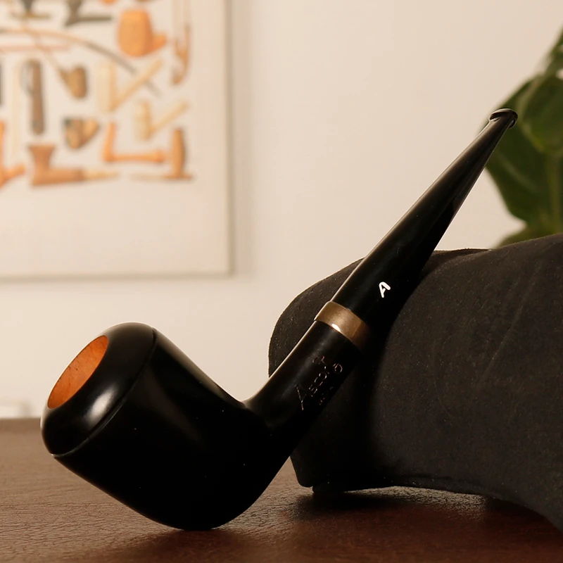 意大利阿斯科蒂Ascorti 黑礼服 直斗 手工石楠木烟斗