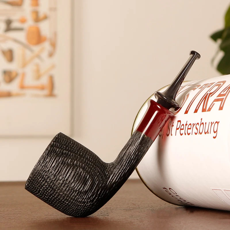 俄罗斯阿斯特拉  都柏林小直斗 连续抽吸 橡木化石烟斗