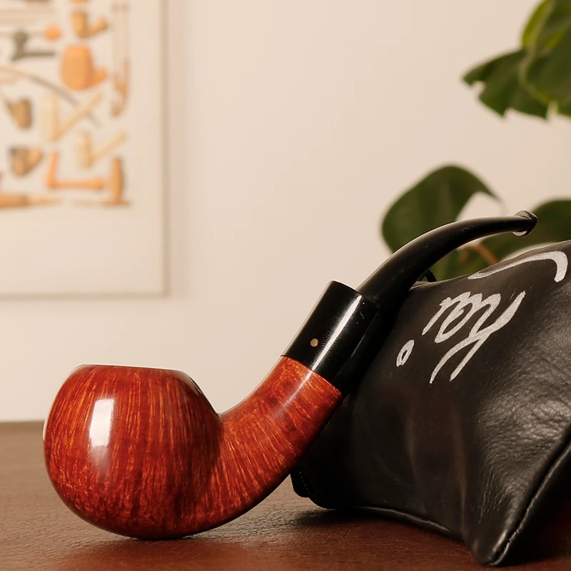 丹麦老大师凯尼尔森 珍宝A级 苹果叼斗 科西嘉老料 石楠木烟斗