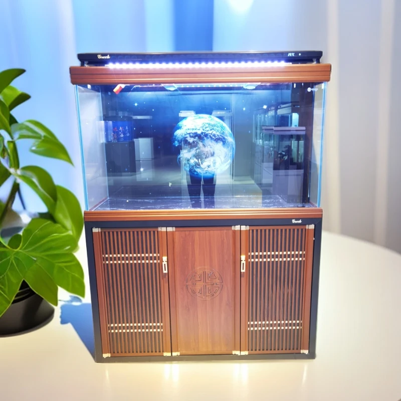 格池森森优品格池高端立式底过滤鱼缸家居办公室生态鱼缸底滤鱼缸