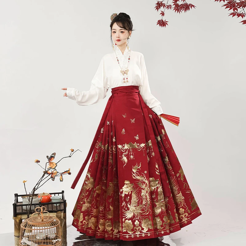 秀巅原创汉服女【征集中】明制马面裙飞机袖衬衣新中式日常汉服推荐