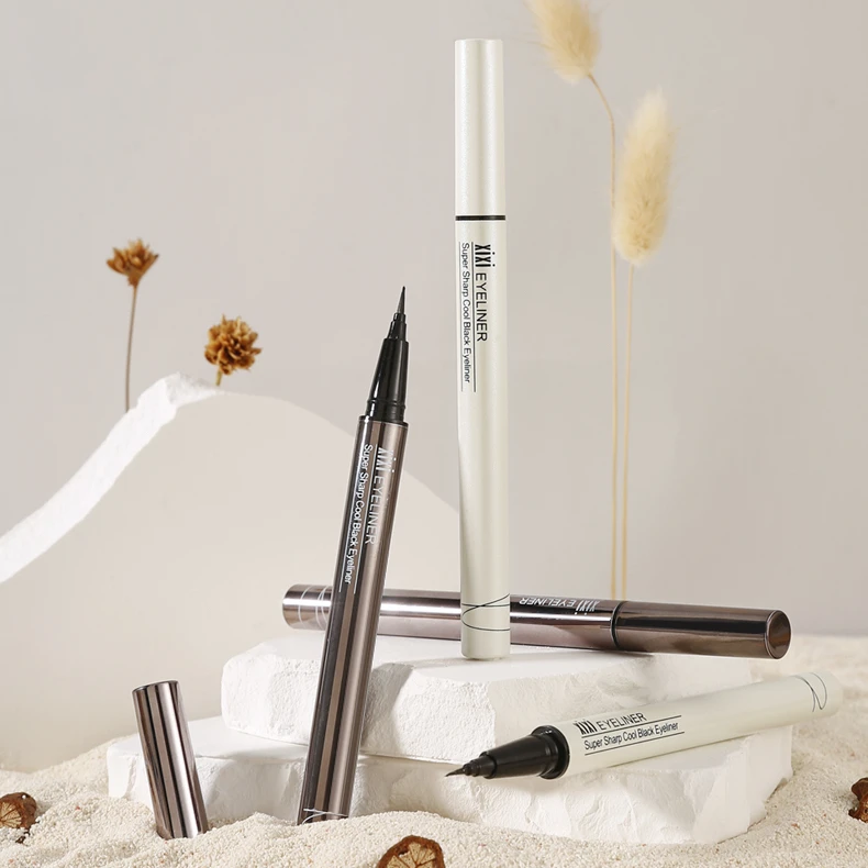 xixi黑色眼线笔卧蚕显色纤细顺滑防汗银管新手不脱d-507