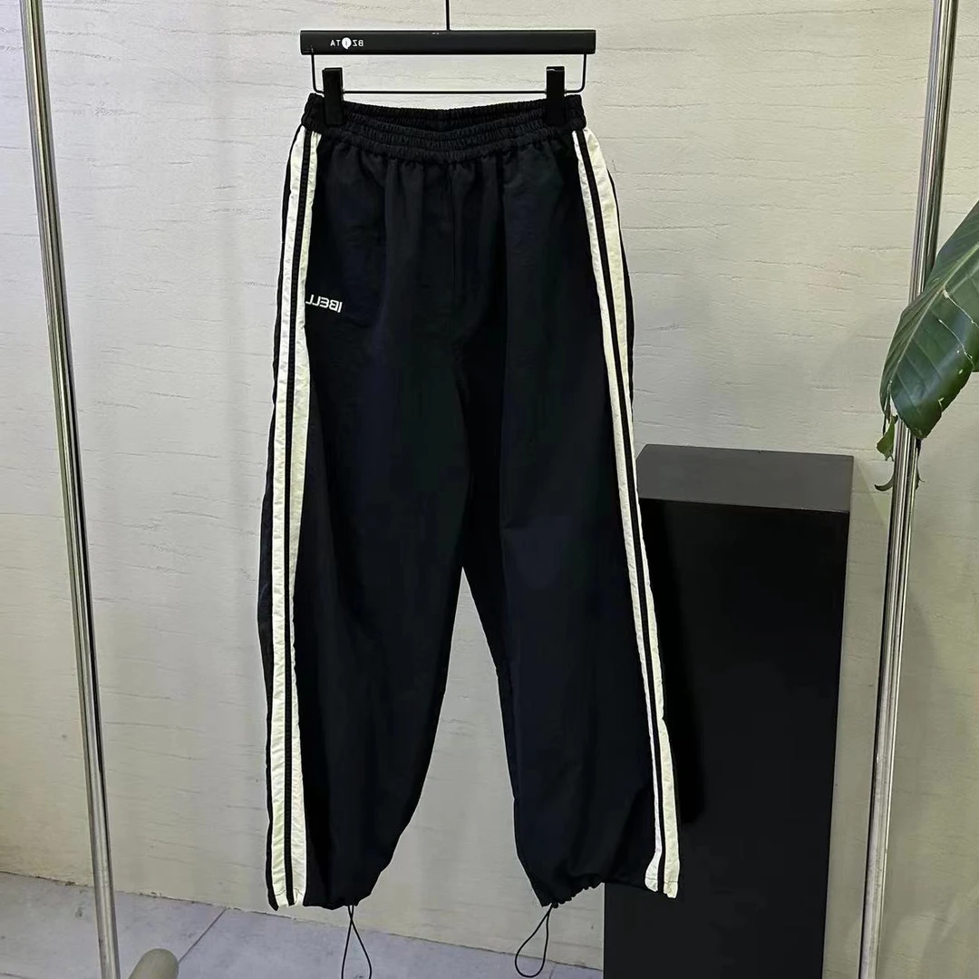 【 雨•美 推荐 】2901黑色时尚高腰百搭休闲裤