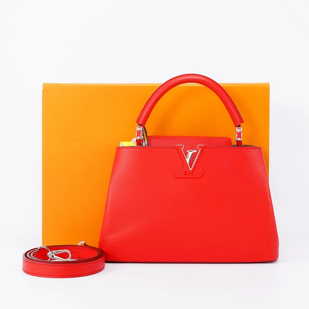 95新 LouisVuitton/路易威登 capucines bb包红/BG22011137