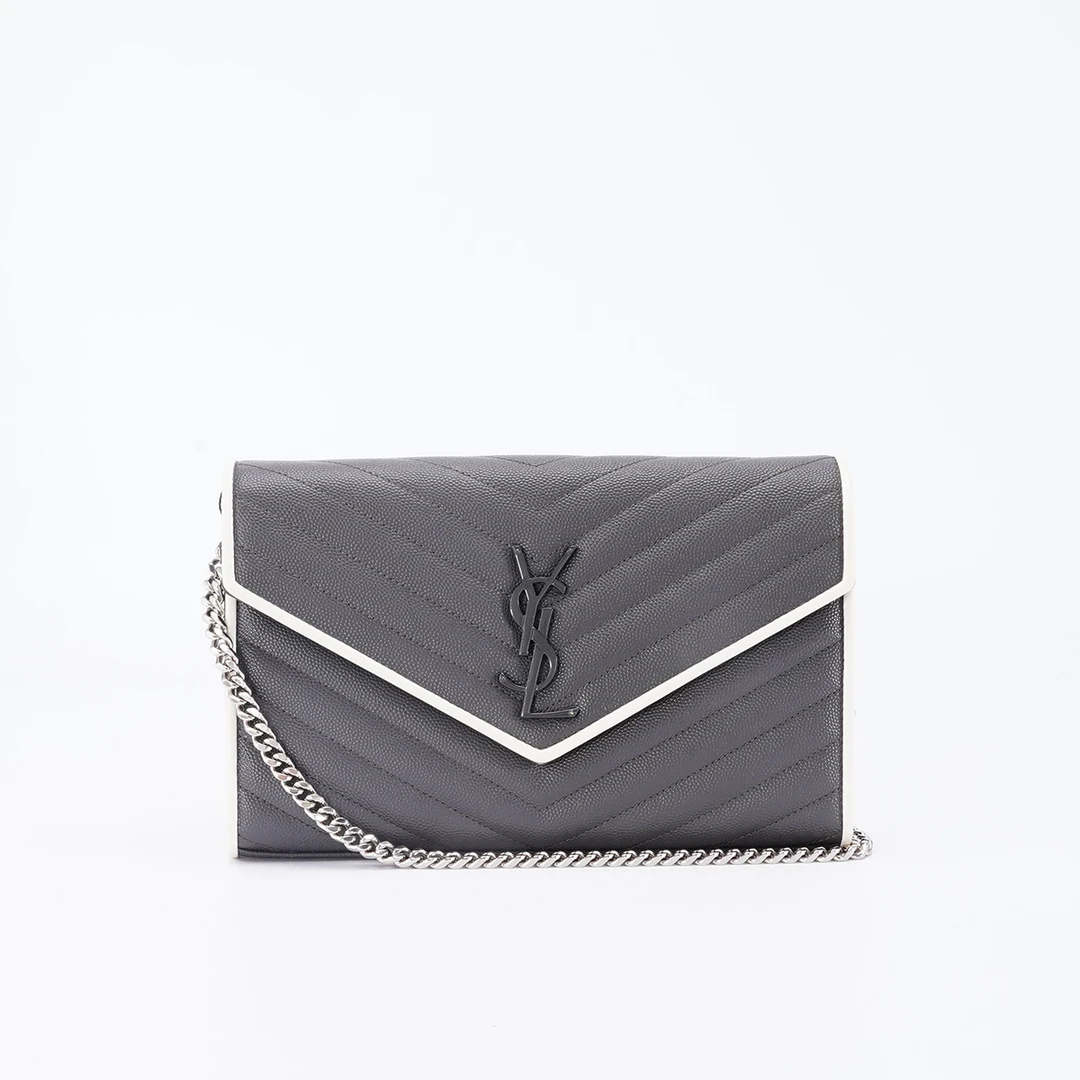 95新 YSL/圣罗兰 【一口价】信封包中号鱼子酱/BG22007150