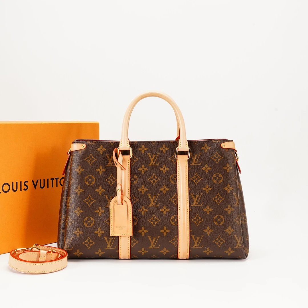 95新 LouisVuitton/路易威登 【桔夕静文】soufflot新款蒙田中号包