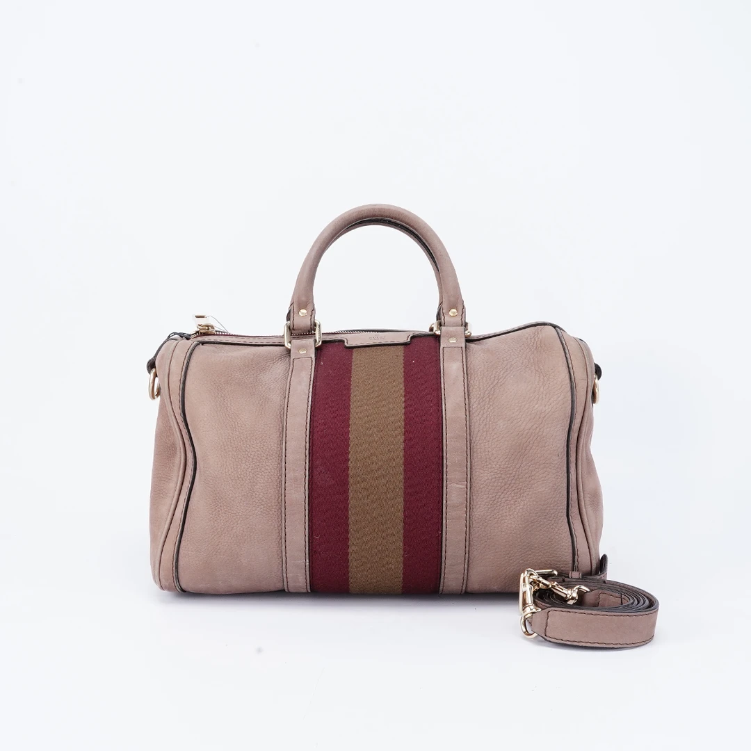 95新 GUCCI/古驰 【一口价】 波士顿中号肩带款织物包/BG23003069