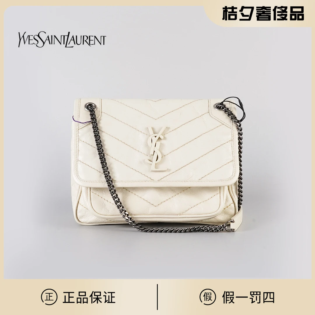 95新 YSL/圣罗兰  niki小号油蜡皮包/BG22012780