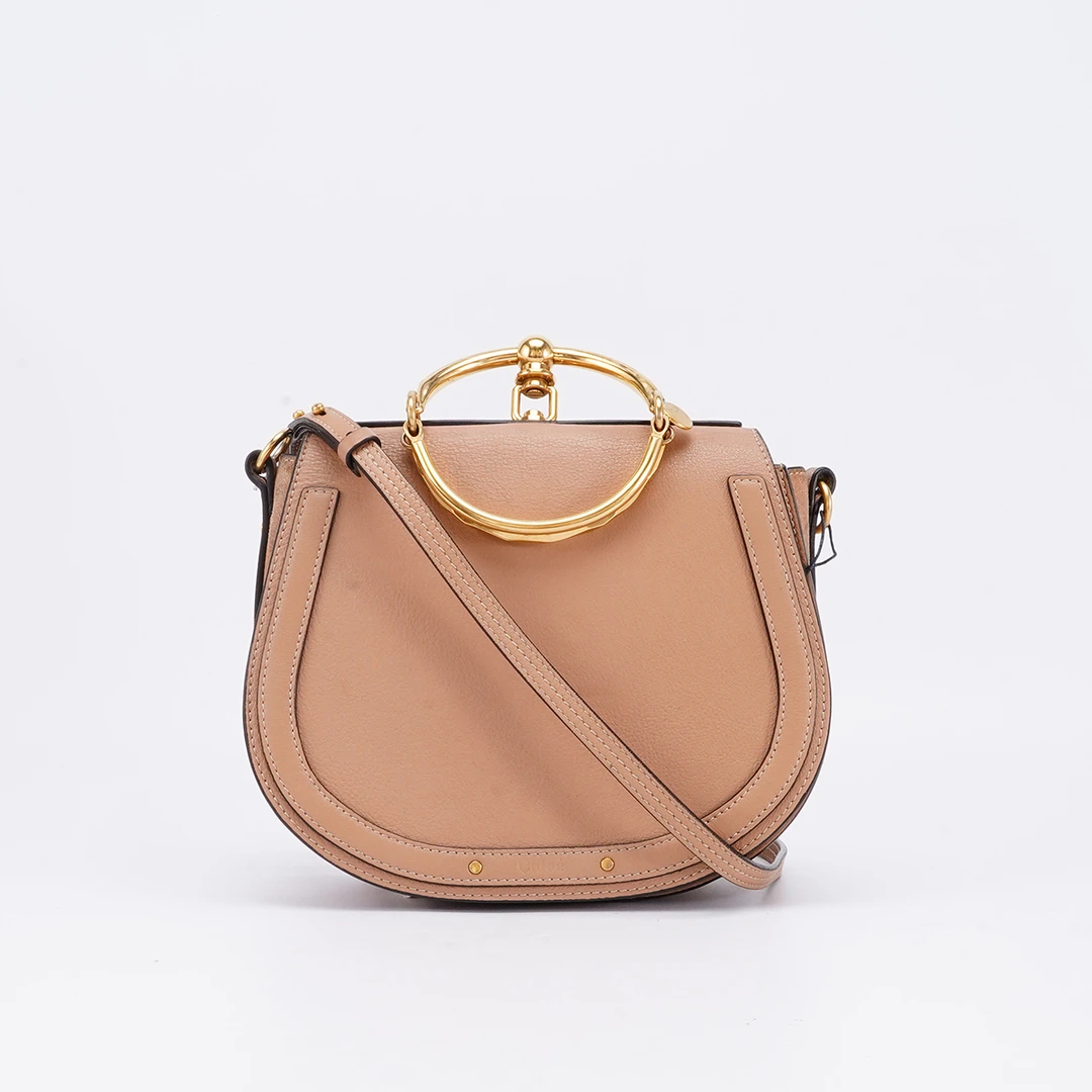 95新 Chloe/蔻依 蔻依圆环马鞍包中号/BG22006390
